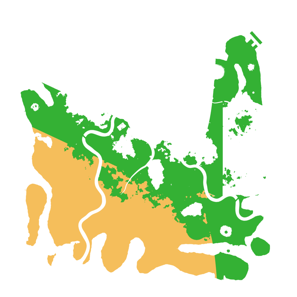 Biome Rust Map: Procedural Map, Size: 3900, Seed: 876543210