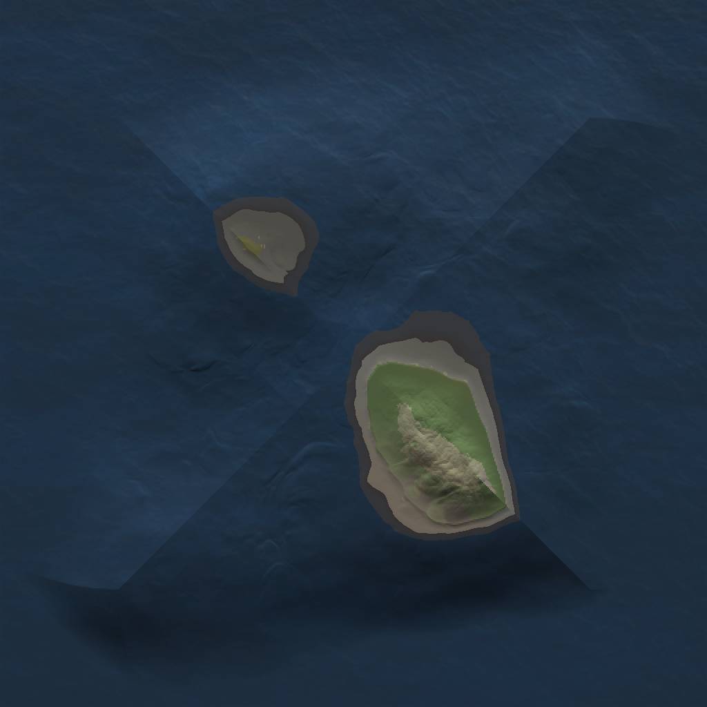 Rust Map: Barren, Size: 1000, Seed: 784019808, 2 Monuments