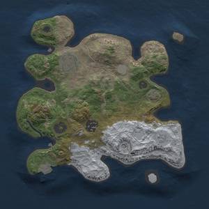 Thumbnail Rust Map: Procedural Map, Size: 2500, Seed: 52858920, 8 Monuments