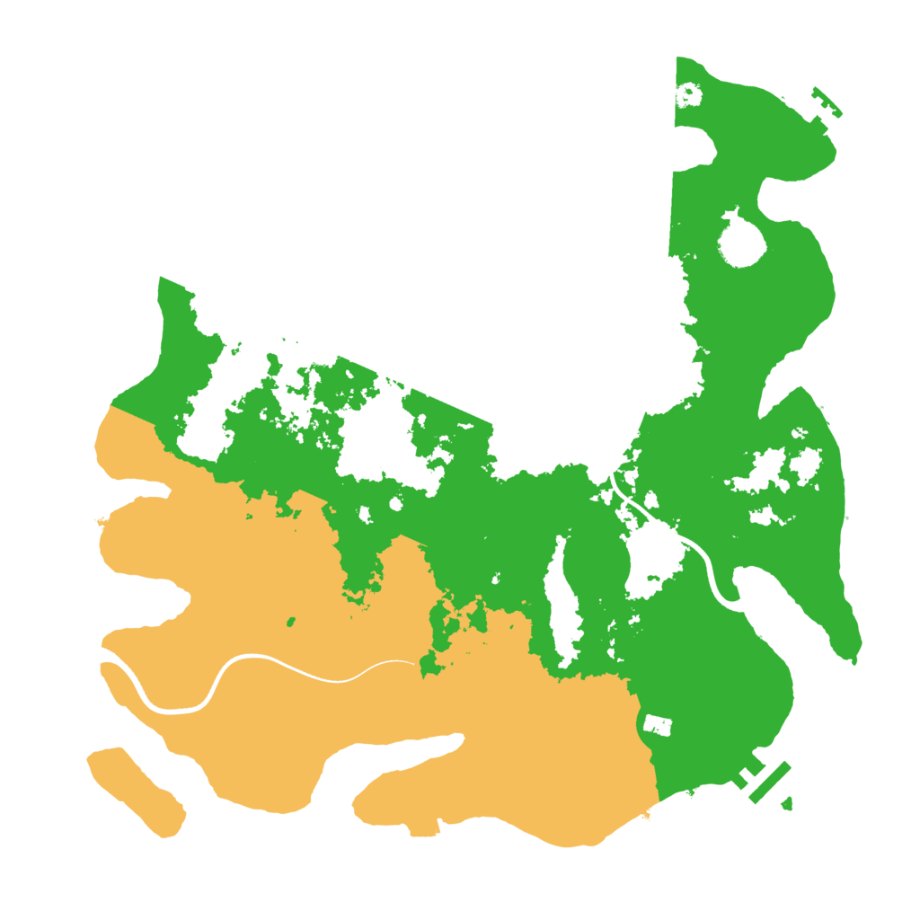 Biome Rust Map: Procedural Map, Size: 3600, Seed: 1975445265