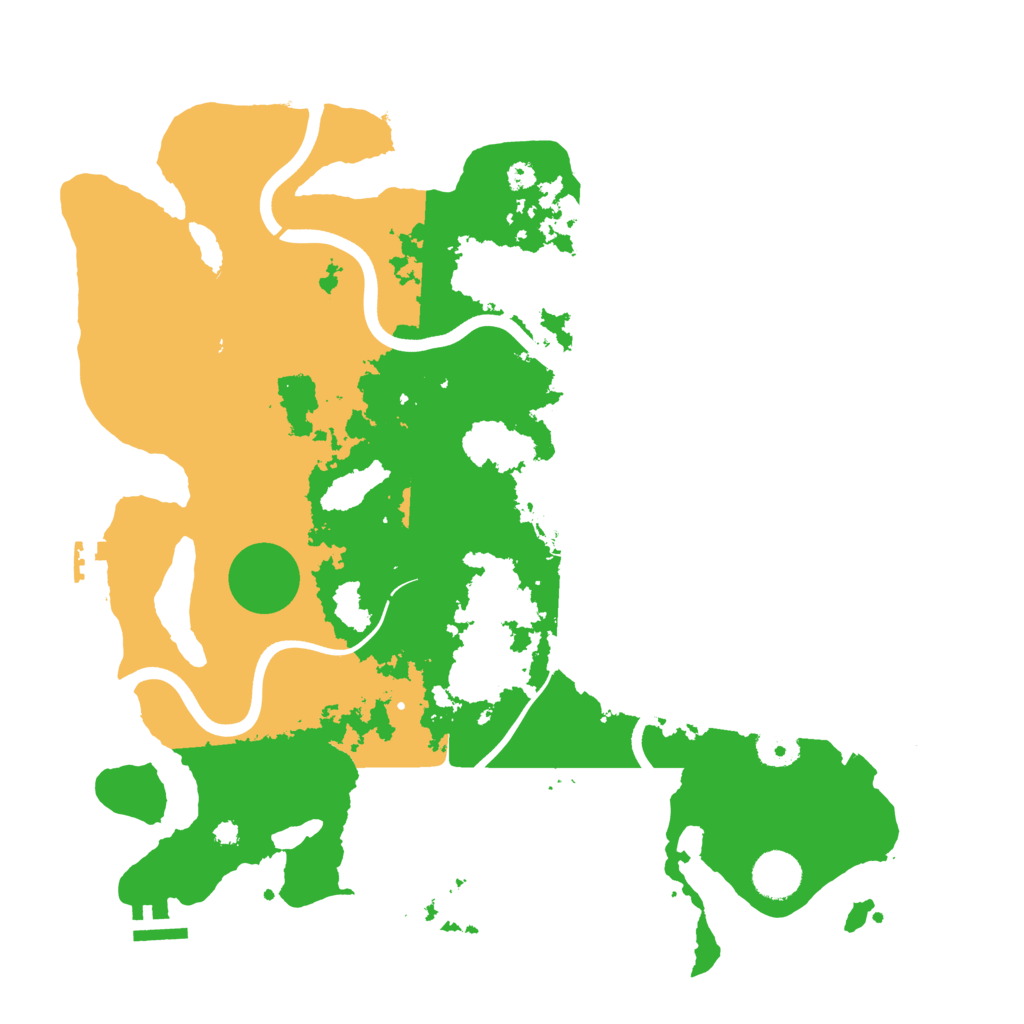 Biome Rust Map: Procedural Map, Size: 3800, Seed: 371449466