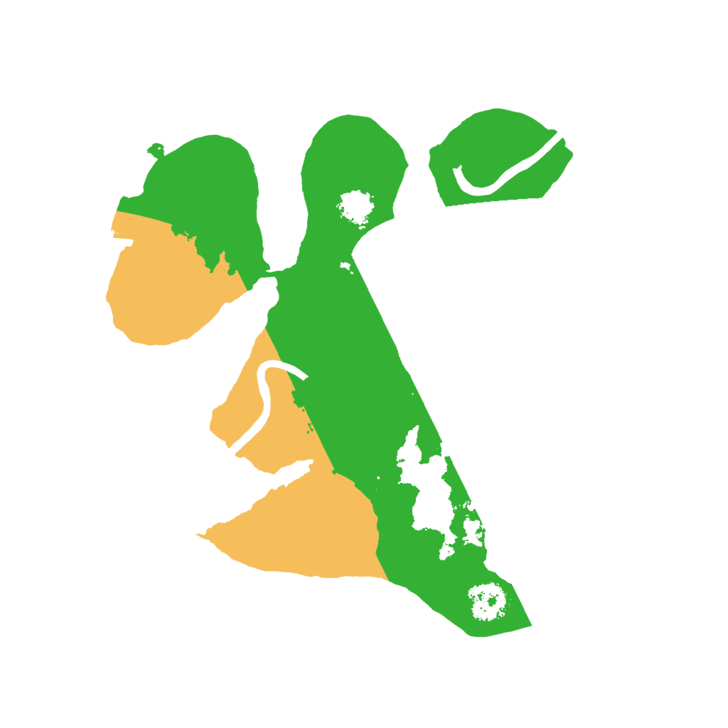 Biome Rust Map: Procedural Map, Size: 2000, Seed: 12152125