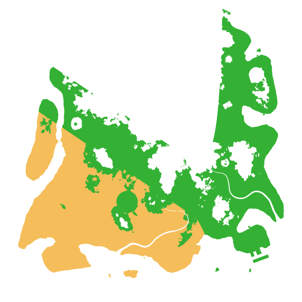 Biome Rust Map: Procedural Map, Size: 3750, Seed: 277427478