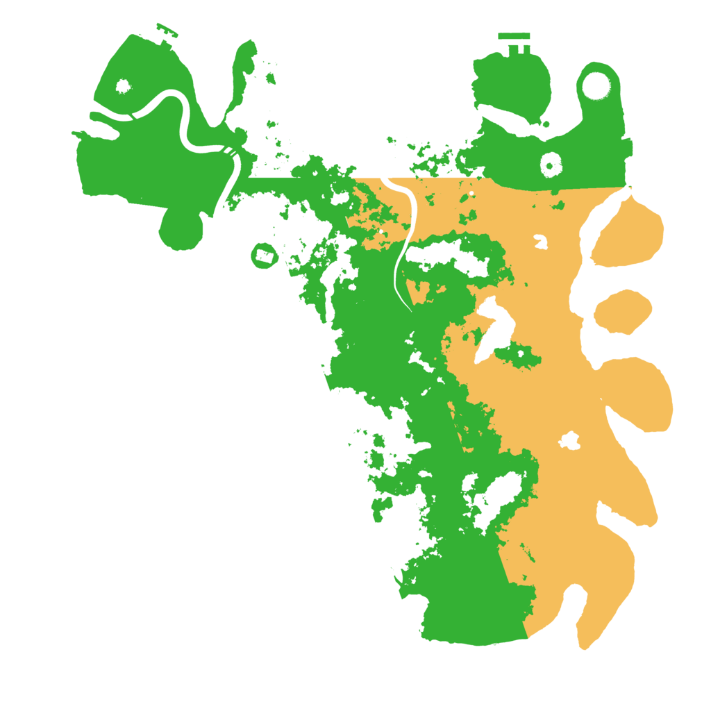 Biome Rust Map: Procedural Map, Size: 4500, Seed: 808073916