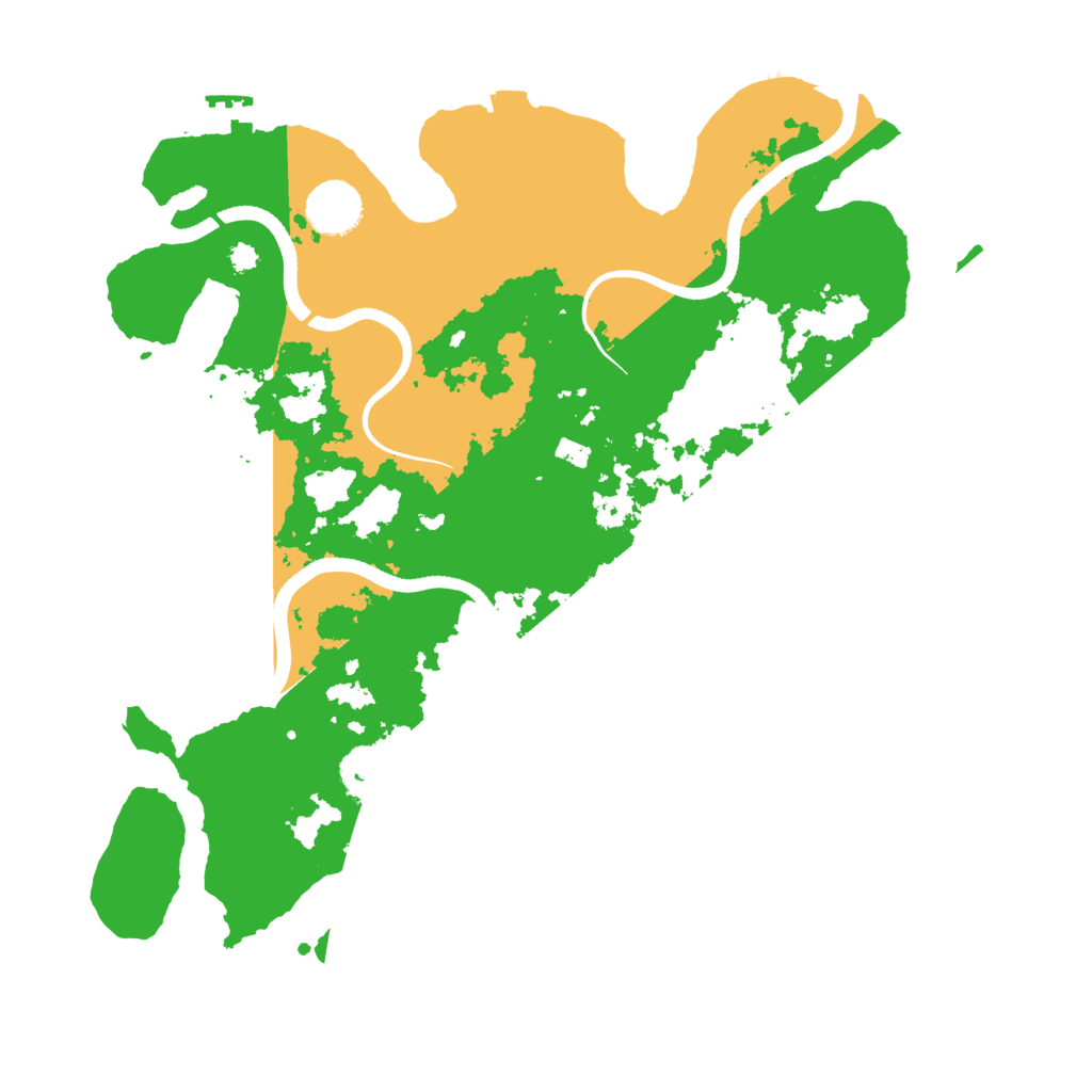 Biome Rust Map: Procedural Map, Size: 3500, Seed: 984788407
