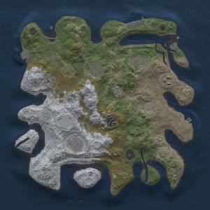 Thumbnail Rust Map: Procedural Map, Size: 3200, Seed: 8572235, 14 Monuments