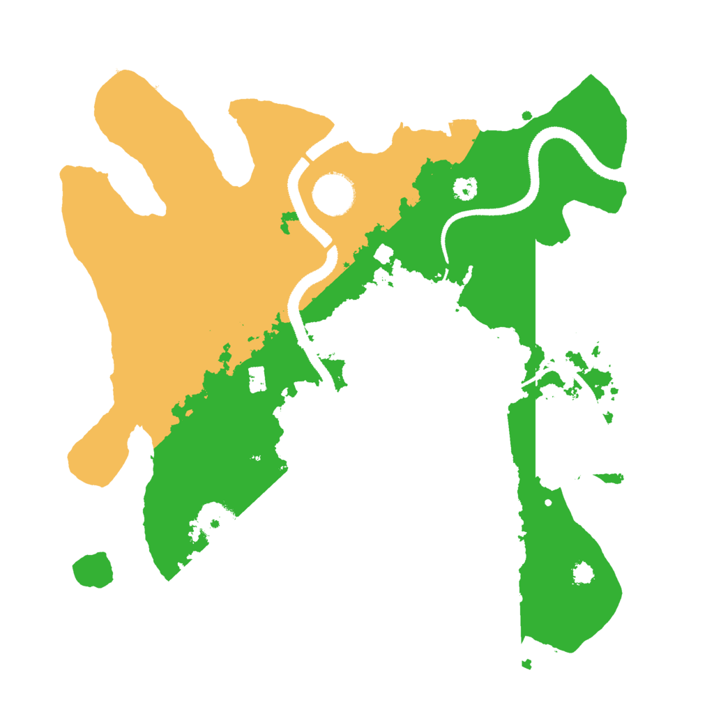 Biome Rust Map: Procedural Map, Size: 3000, Seed: 2013026742