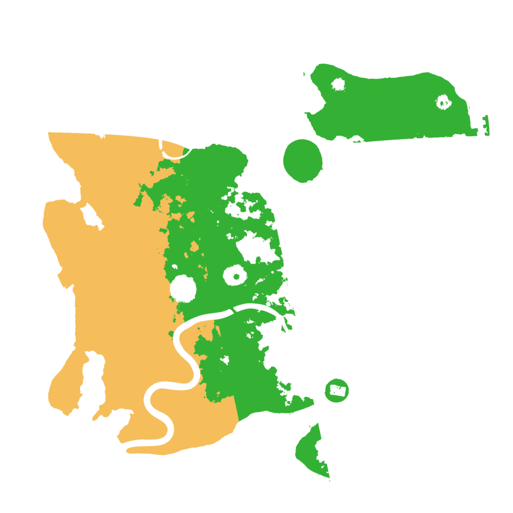 Biome Rust Map: Procedural Map, Size: 3500, Seed: 610034129