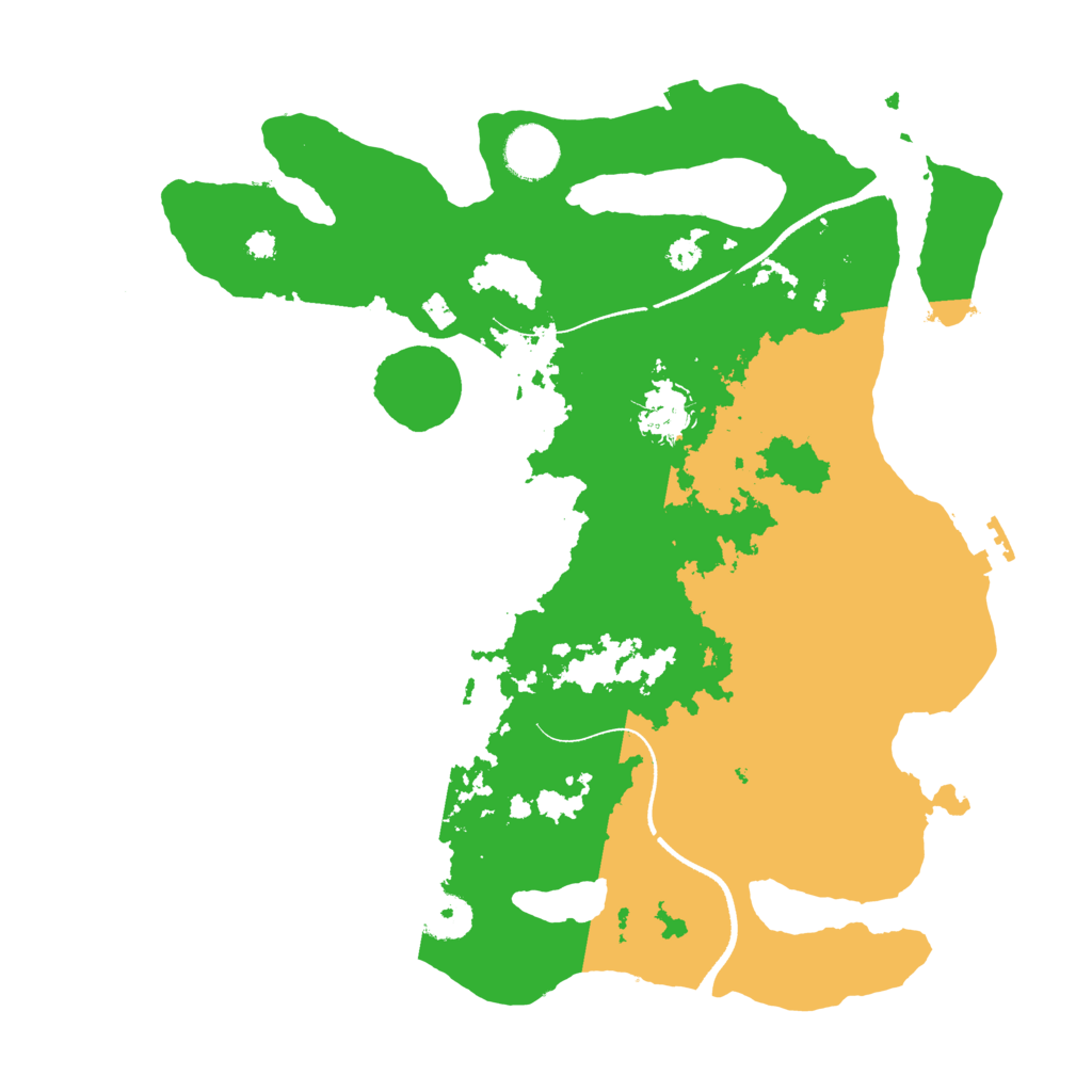 Biome Rust Map: Procedural Map, Size: 3500, Seed: 604052285