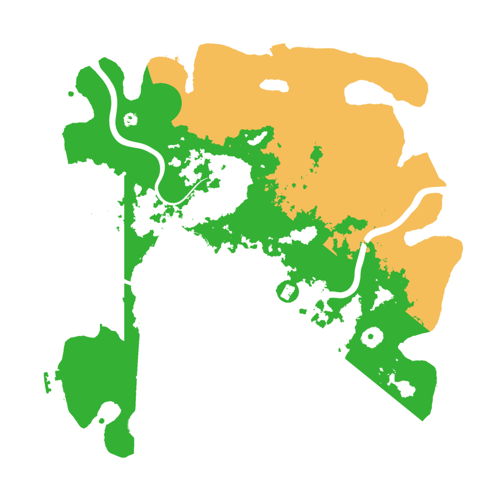 Biome Rust Map: Procedural Map, Size: 3600, Seed: 1764836658