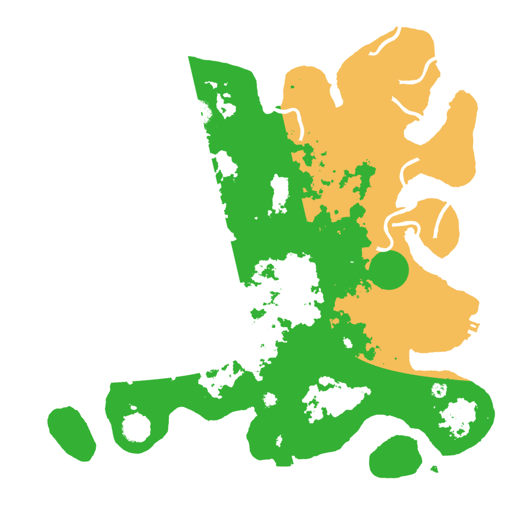Biome Rust Map: Procedural Map, Size: 3500, Seed: 4535345