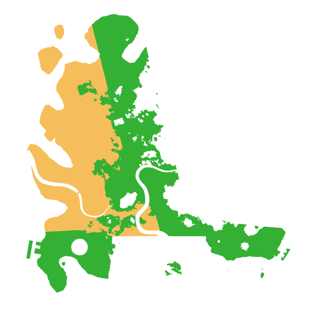 Biome Rust Map: Procedural Map, Size: 3500, Seed: 1245527869