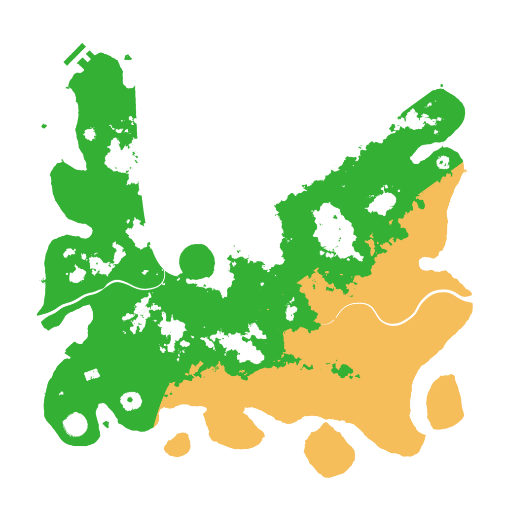 Biome Rust Map: Procedural Map, Size: 3800, Seed: 123333