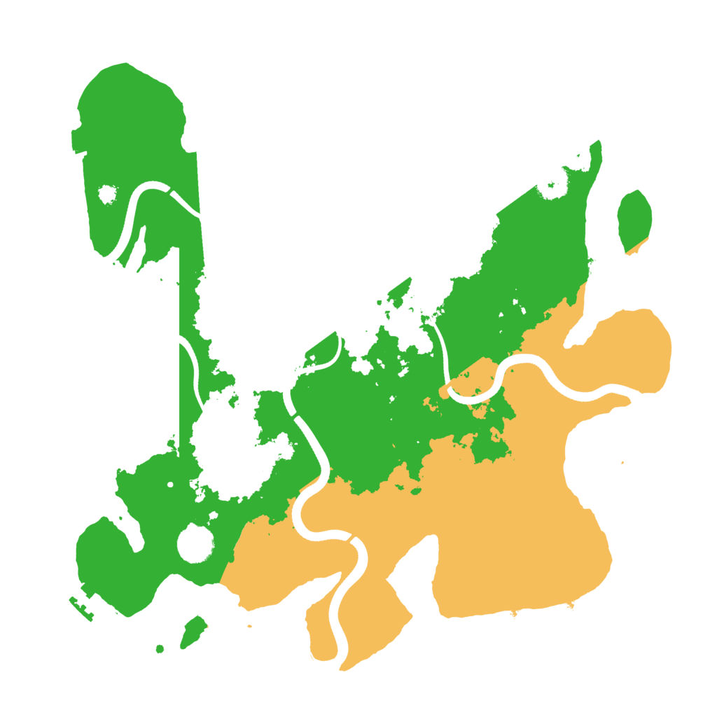 Biome Rust Map: Procedural Map, Size: 3500, Seed: 1399186642