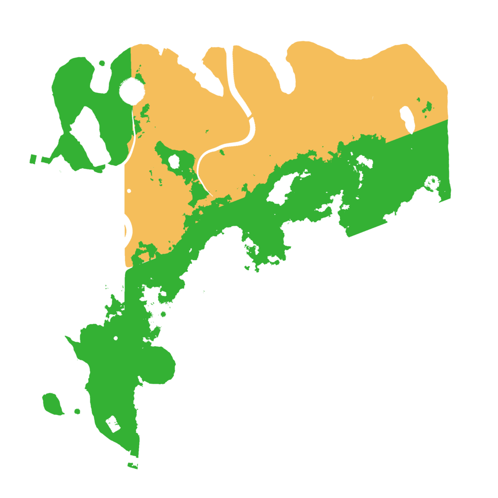 Biome Rust Map: Procedural Map, Size: 3500, Seed: 1301547489