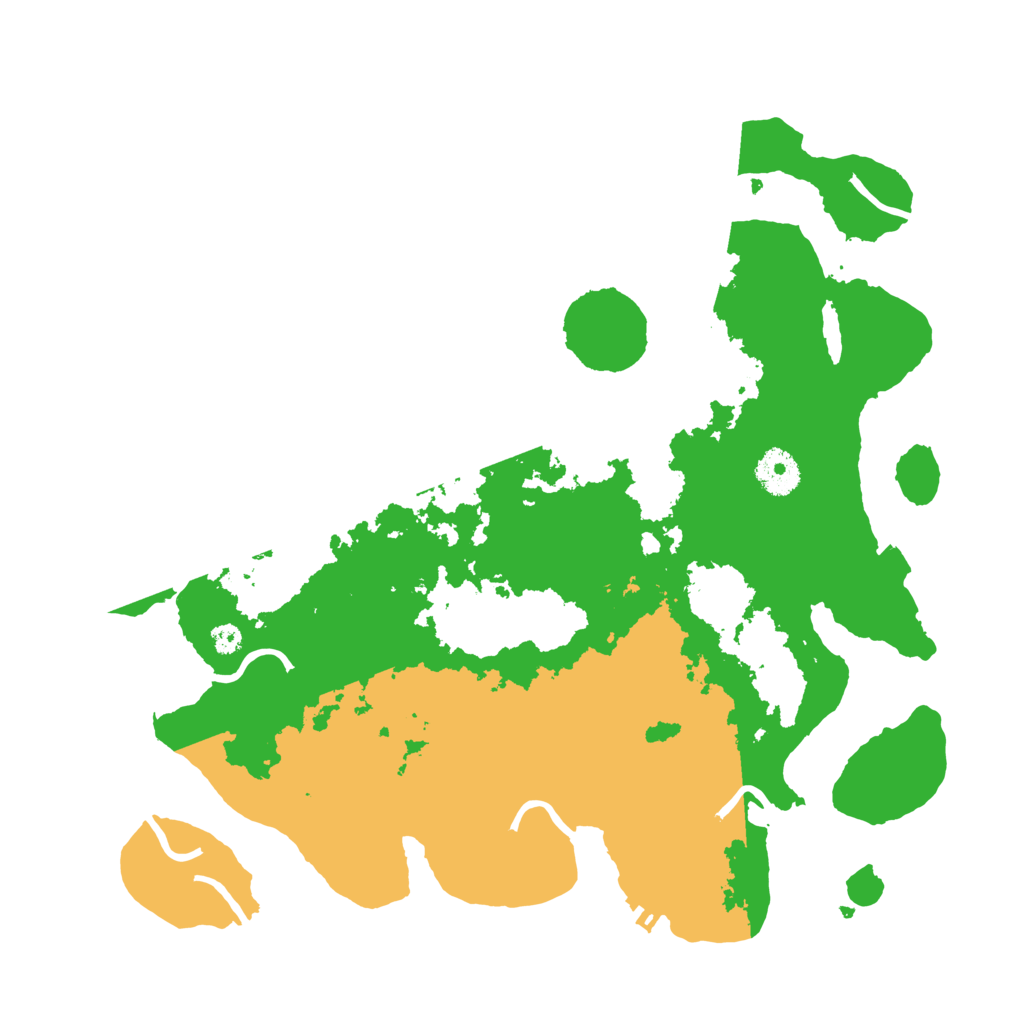 Biome Rust Map: Procedural Map, Size: 3500, Seed: 509826126