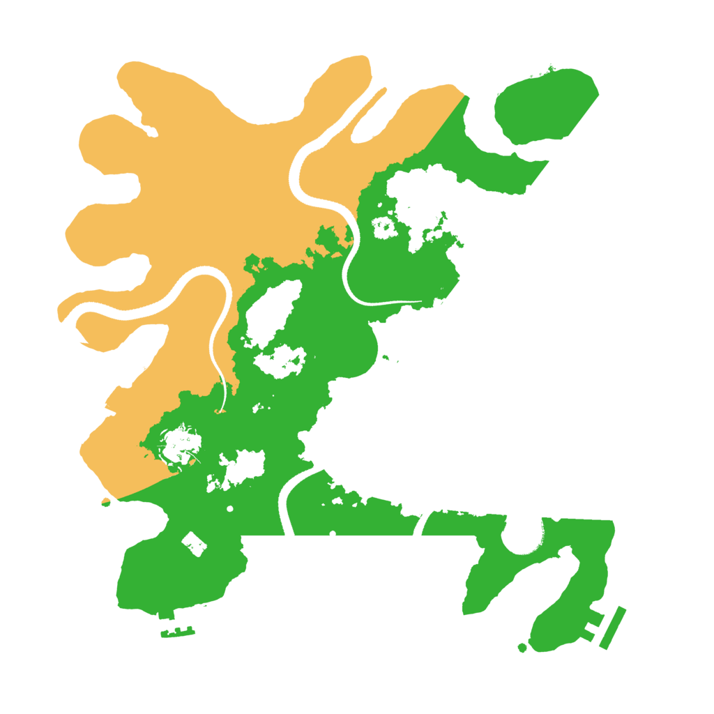 Biome Rust Map: Procedural Map, Size: 3200, Seed: 234590823