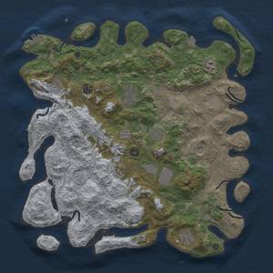 Thumbnail Rust Map: Procedural Map, Size: 4250, Seed: 1859021129, 19 Monuments