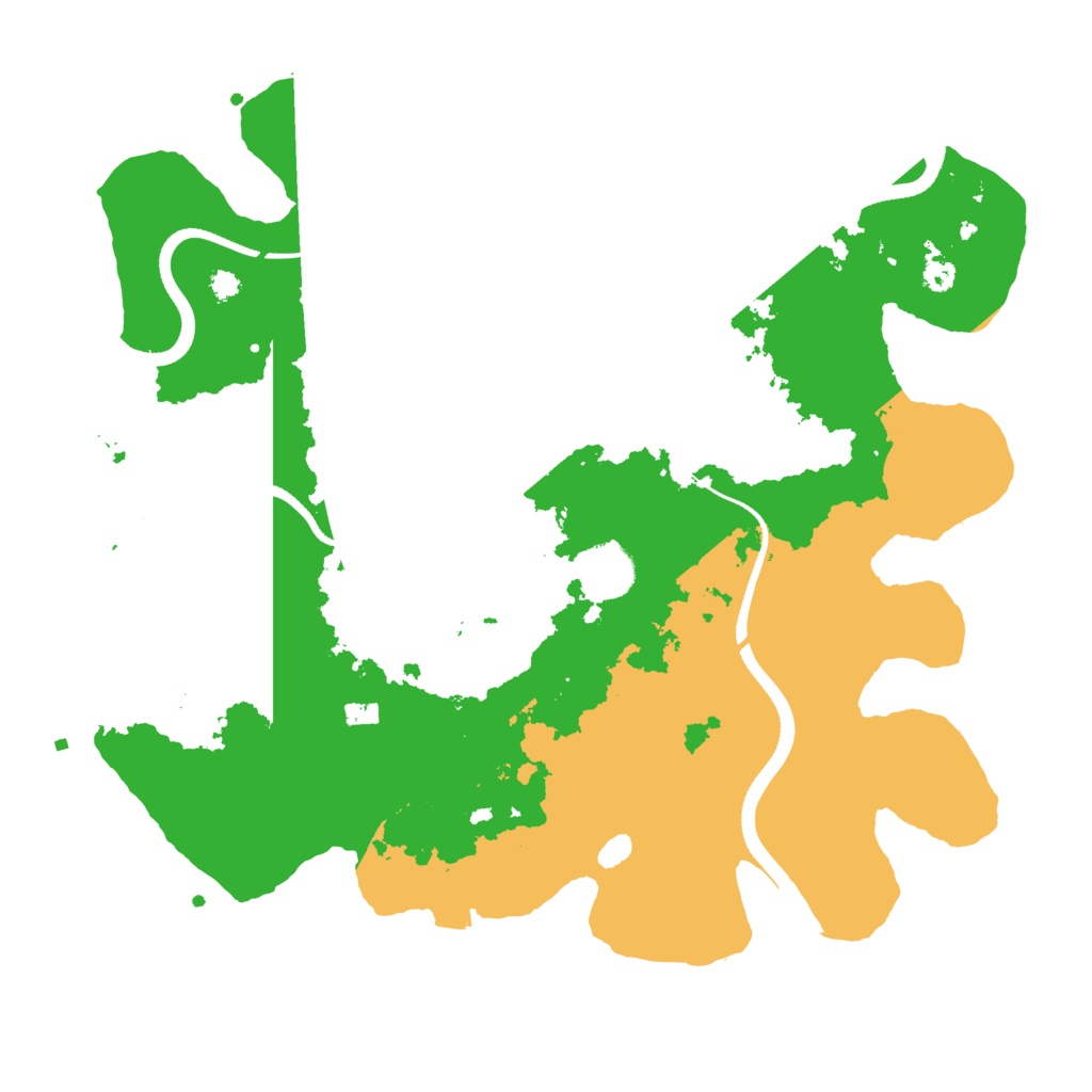 Biome Rust Map: Procedural Map, Size: 3500, Seed: 1617248926