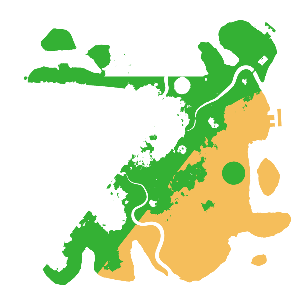 Biome Rust Map: Procedural Map, Size: 3500, Seed: 137371086