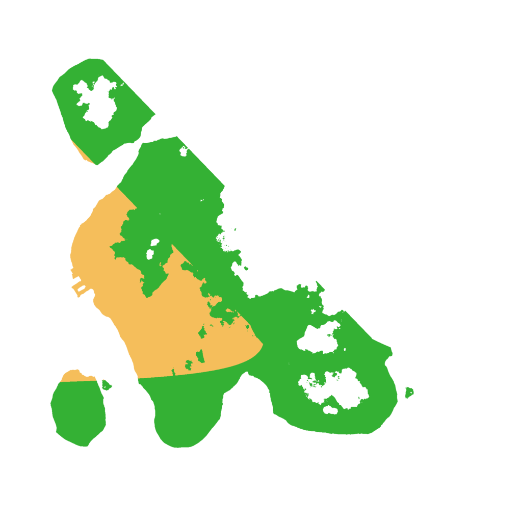 Biome Rust Map: Procedural Map, Size: 2500, Seed: 377848458