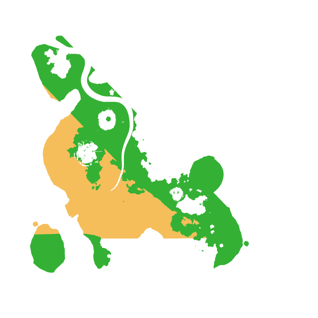 Biome Rust Map: Procedural Map, Size: 2500, Seed: 377848458
