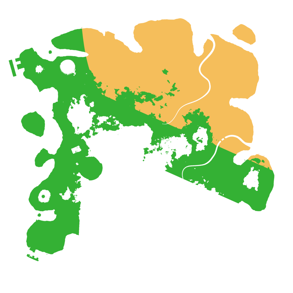 Biome Rust Map: Procedural Map, Size: 3500, Seed: 783554334