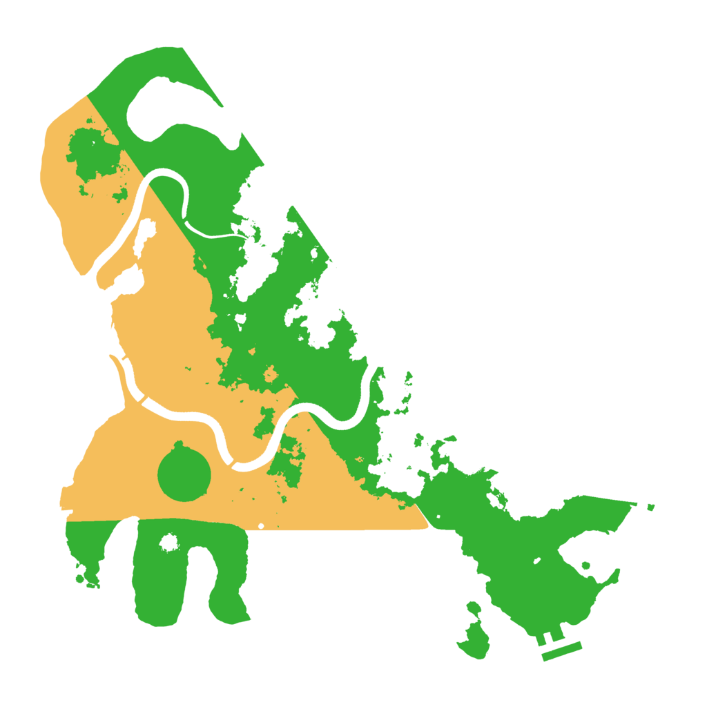Biome Rust Map: Procedural Map, Size: 3500, Seed: 354325643
