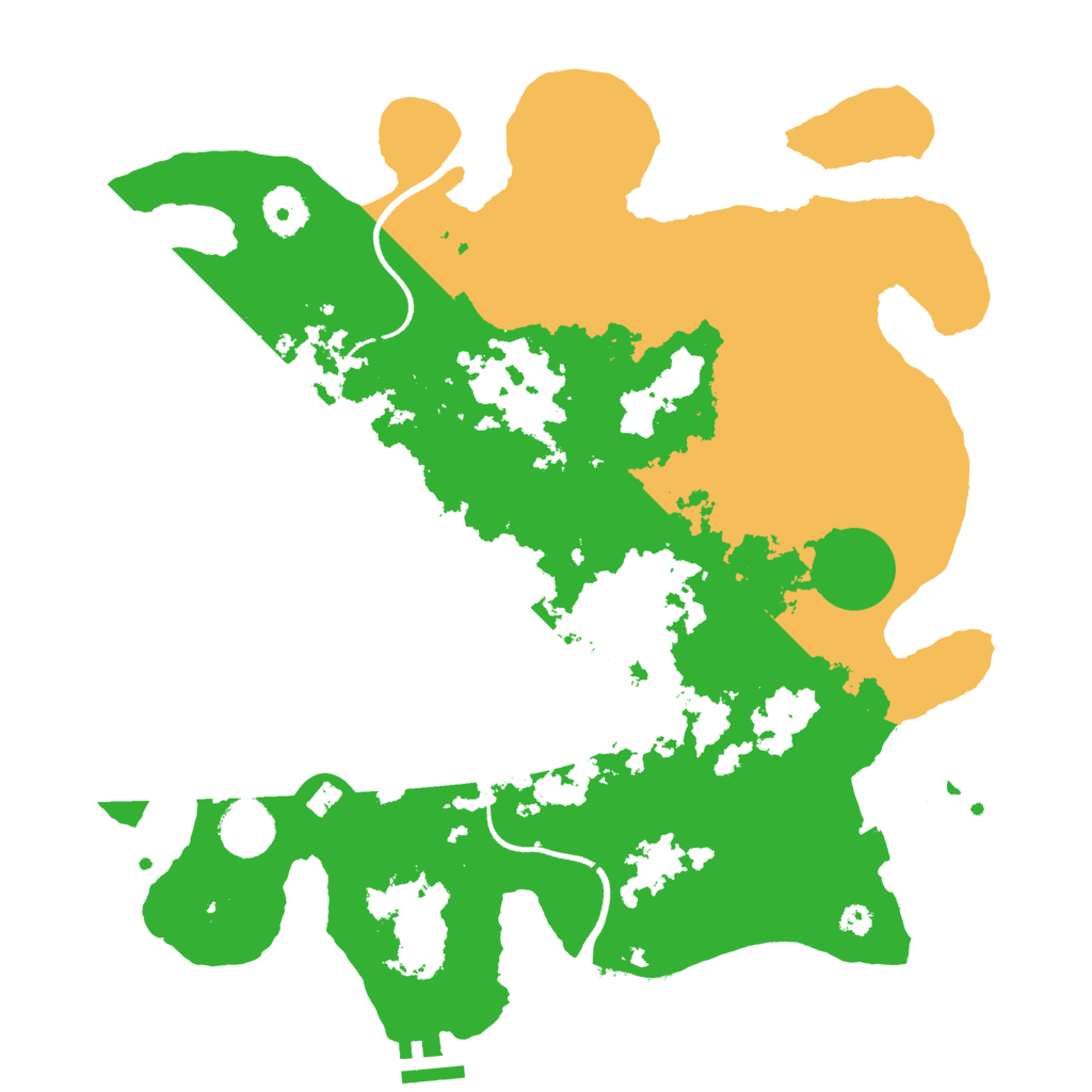 Biome Rust Map: Procedural Map, Size: 3500, Seed: 325235356