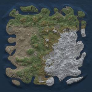 Thumbnail Rust Map: Procedural Map, Size: 4500, Seed: 138, 17 Monuments