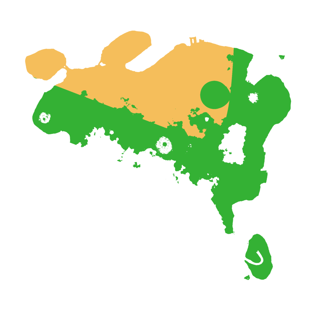 Biome Rust Map: Procedural Map, Size: 3000, Seed: 3208417