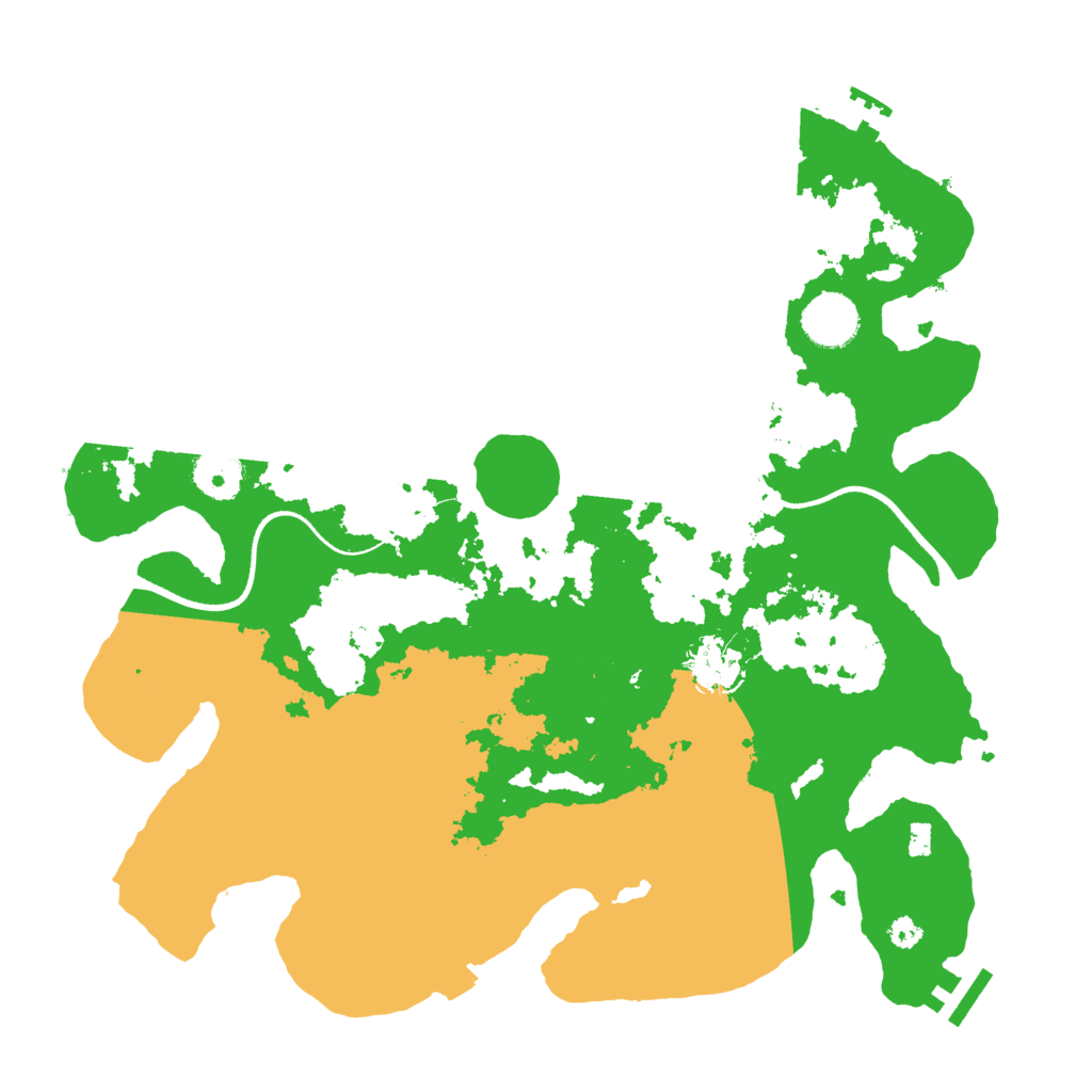 Biome Rust Map: Procedural Map, Size: 3500, Seed: 591194095