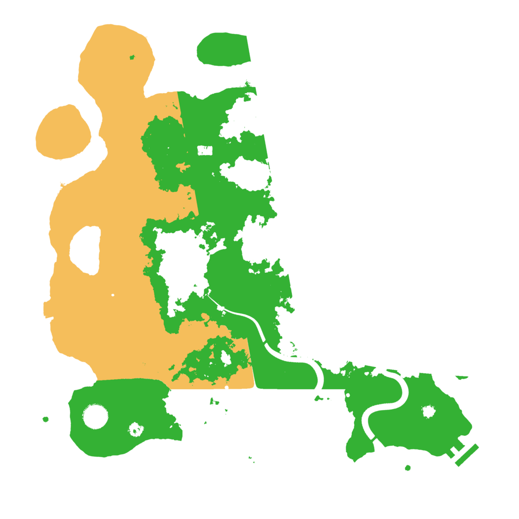 Biome Rust Map: Procedural Map, Size: 3700, Seed: 37558013