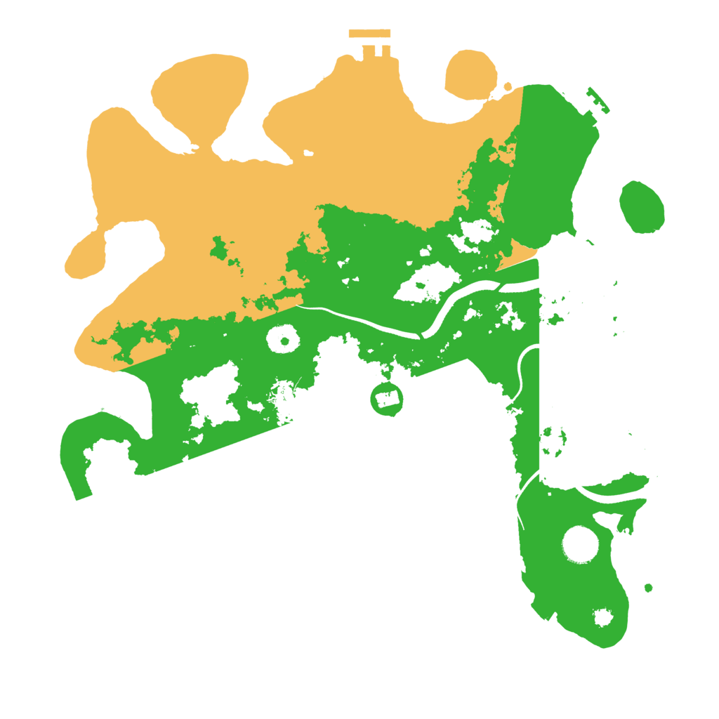 Biome Rust Map: Procedural Map, Size: 3500, Seed: 1464533053