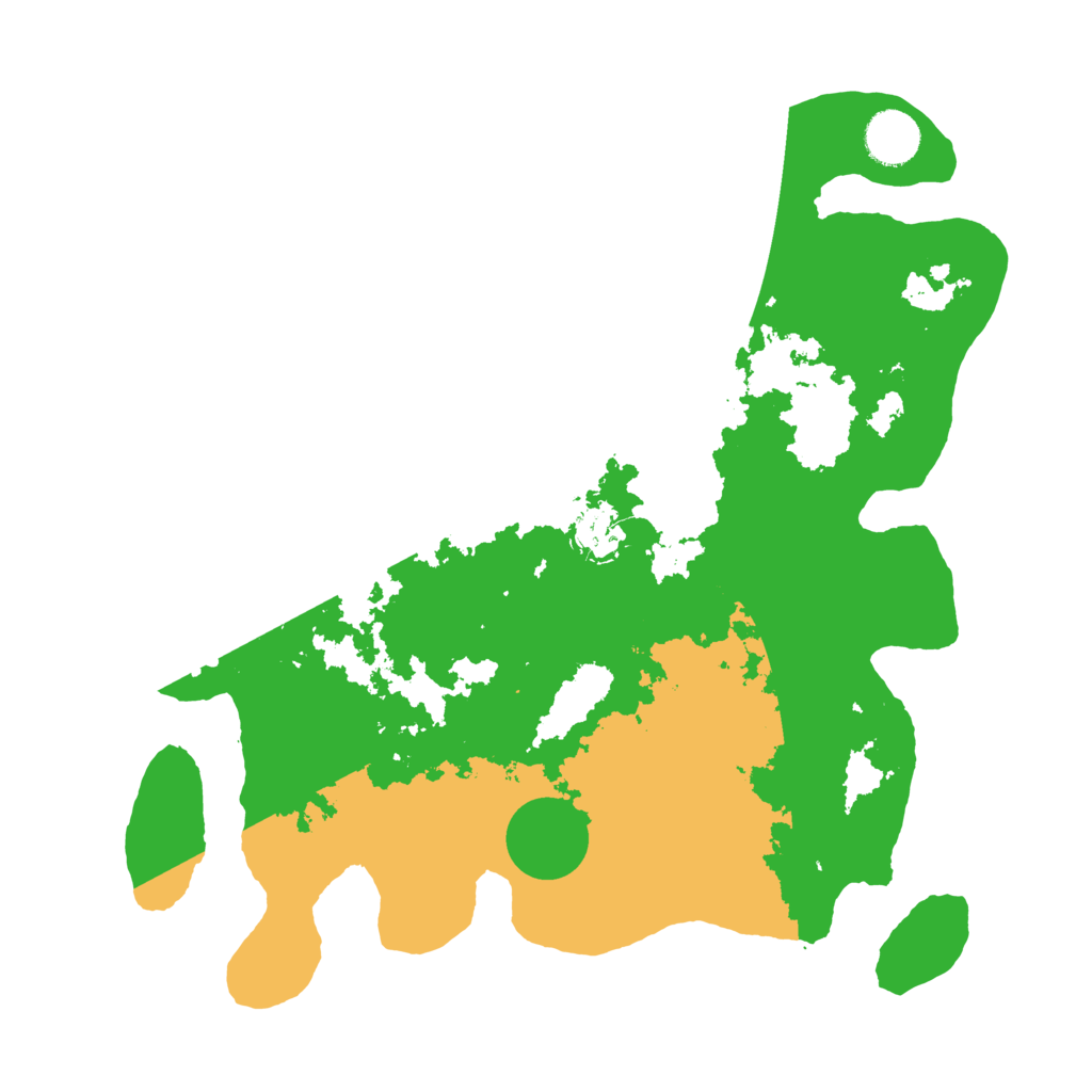 Biome Rust Map: Barren, Size: 3500, Seed: 75