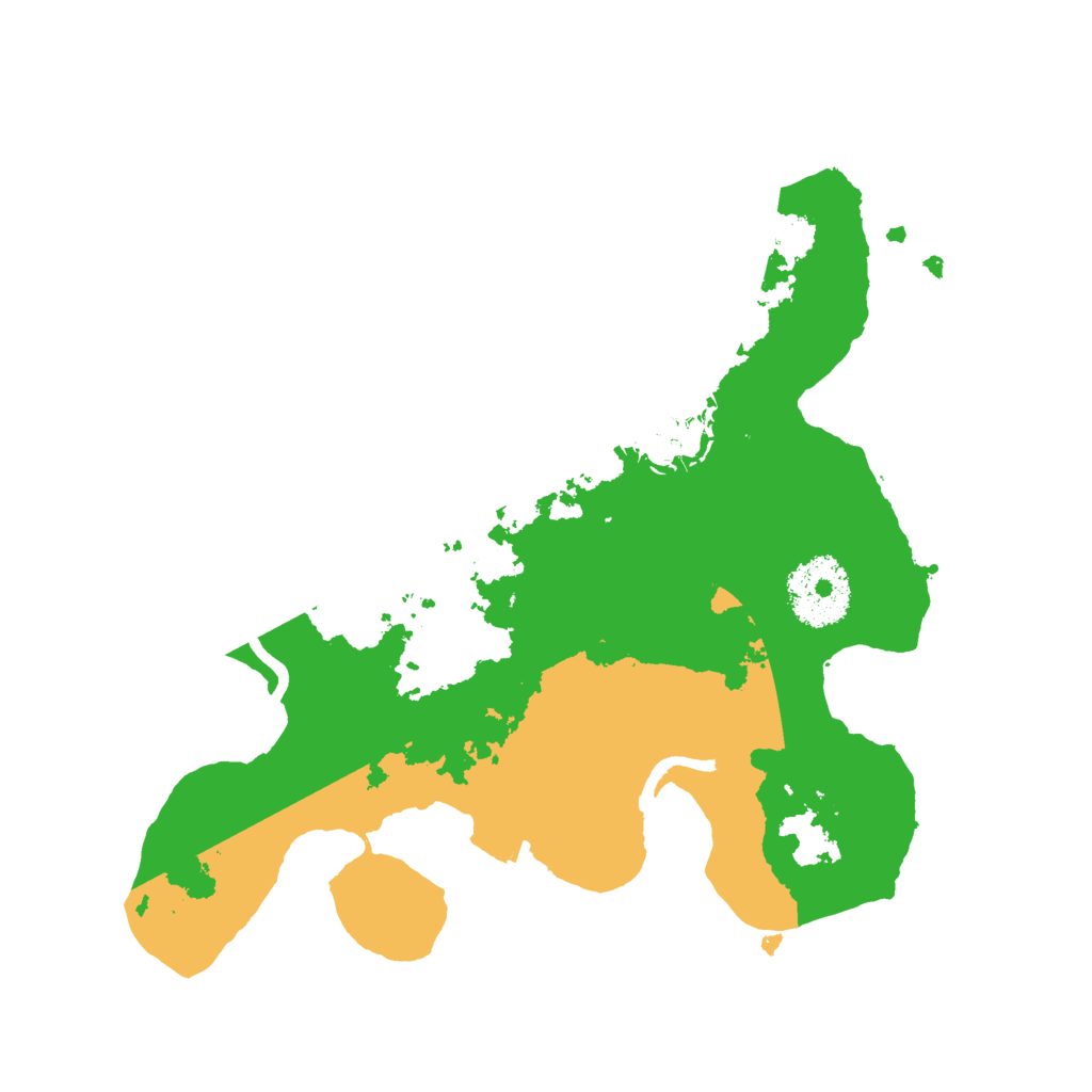 Biome Rust Map: Procedural Map, Size: 2500, Seed: 40718213
