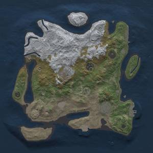 Thumbnail Rust Map: Procedural Map, Size: 3000, Seed: 1551772288, 11 Monuments