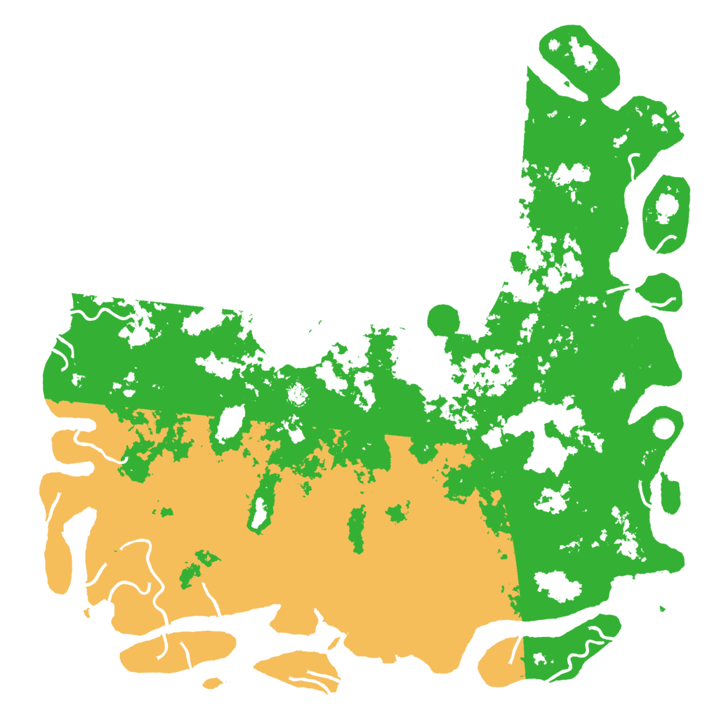 Biome Rust Map: Procedural Map, Size: 6000, Seed: 3477874