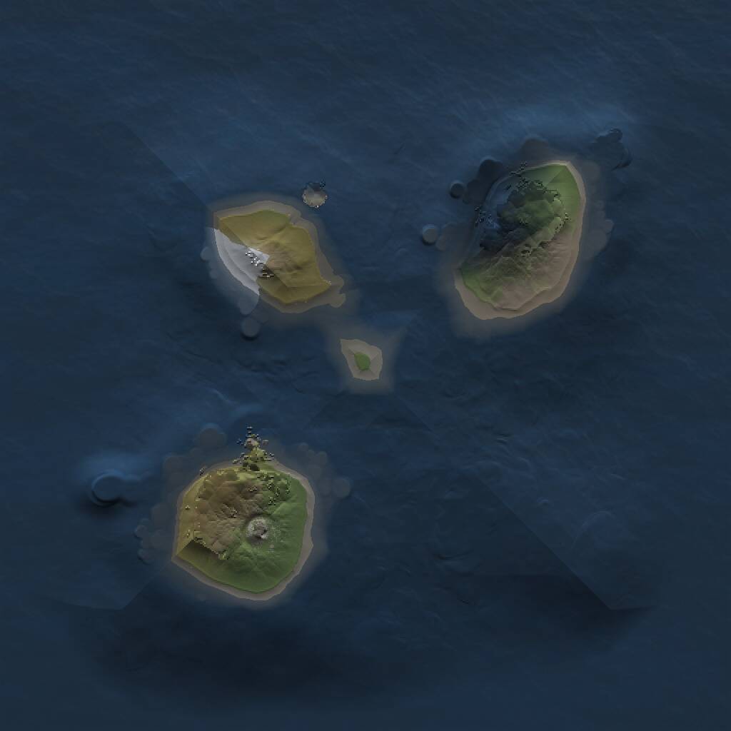 Rust Map: Procedural Map, Size: 1200, Seed: 8223, 1 Monuments