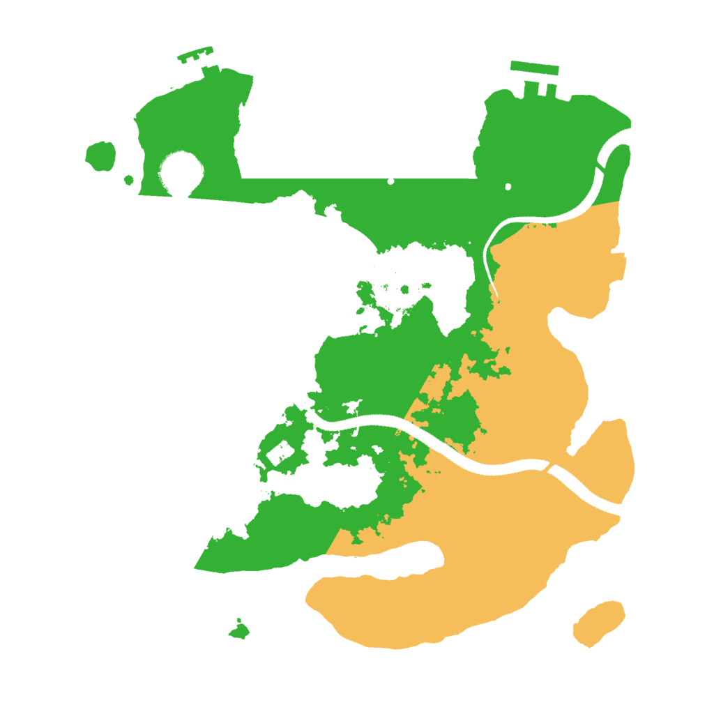 Biome Rust Map: Procedural Map, Size: 3000, Seed: 8223