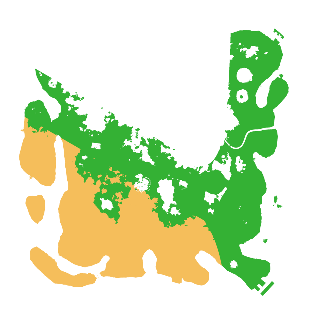 Biome Rust Map: Procedural Map, Size: 3700, Seed: 421