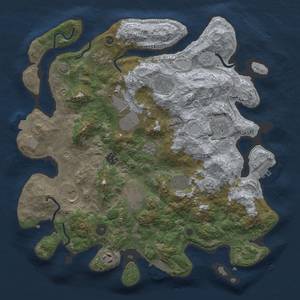 Thumbnail Rust Map: Procedural Map, Size: 3850, Seed: 34816739, 18 Monuments