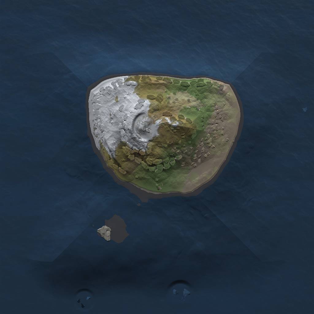 Rust Map: Procedural Map, Size: 1100, Seed: 12, 3 Monuments