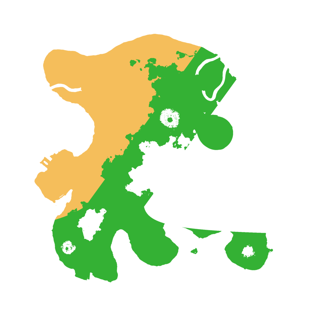 Biome Rust Map: Procedural Map, Size: 2500, Seed: 9339