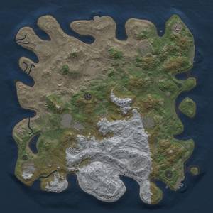 Thumbnail Rust Map: Procedural Map, Size: 4250, Seed: 306335135, 19 Monuments