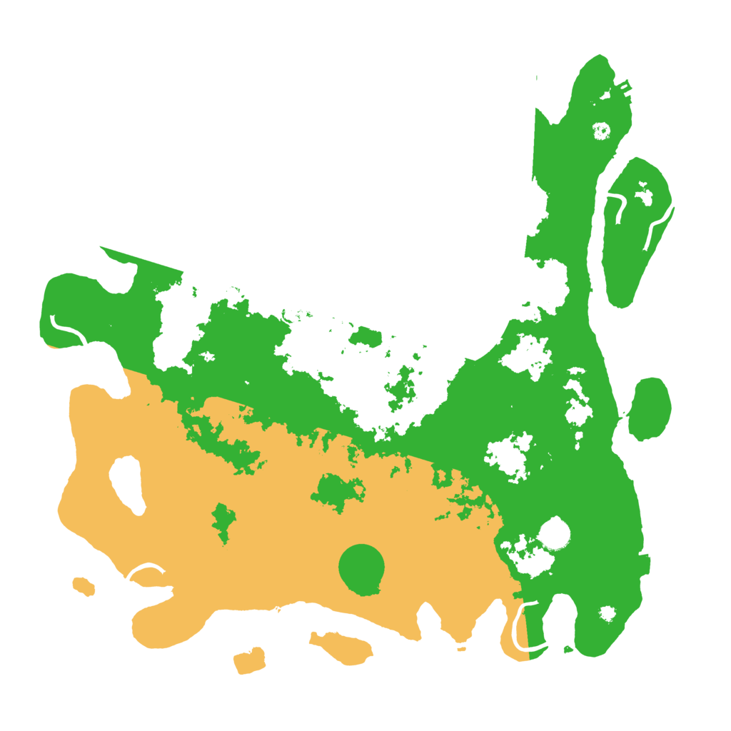 Biome Rust Map: Procedural Map, Size: 4200, Seed: 849431984