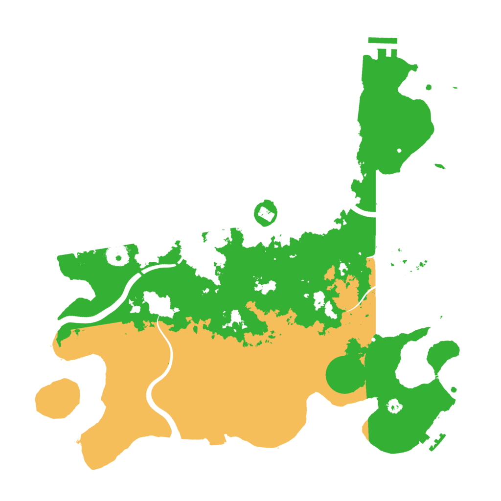 Biome Rust Map: Procedural Map, Size: 3500, Seed: 21609
