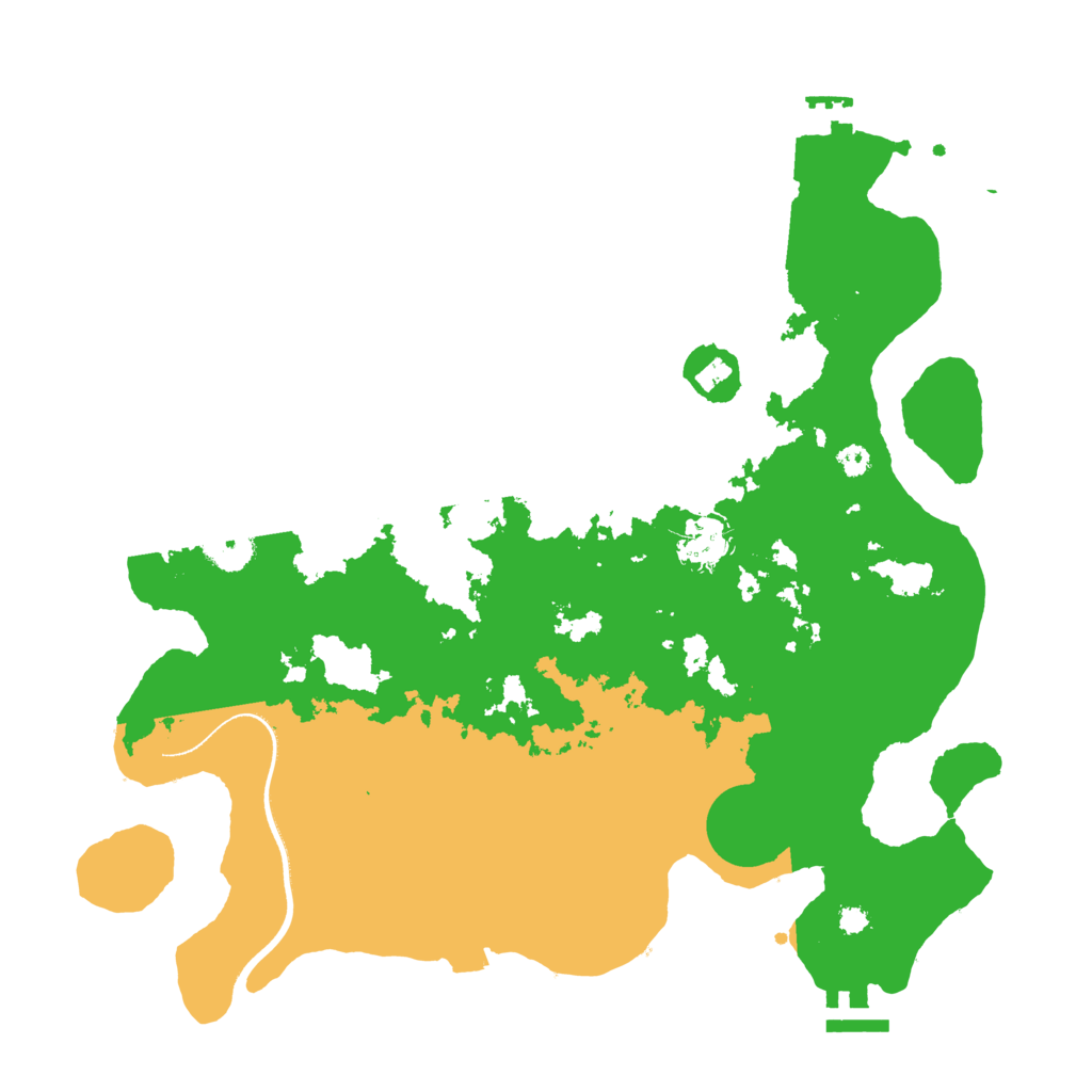 Biome Rust Map: Procedural Map, Size: 3500, Seed: 21609
