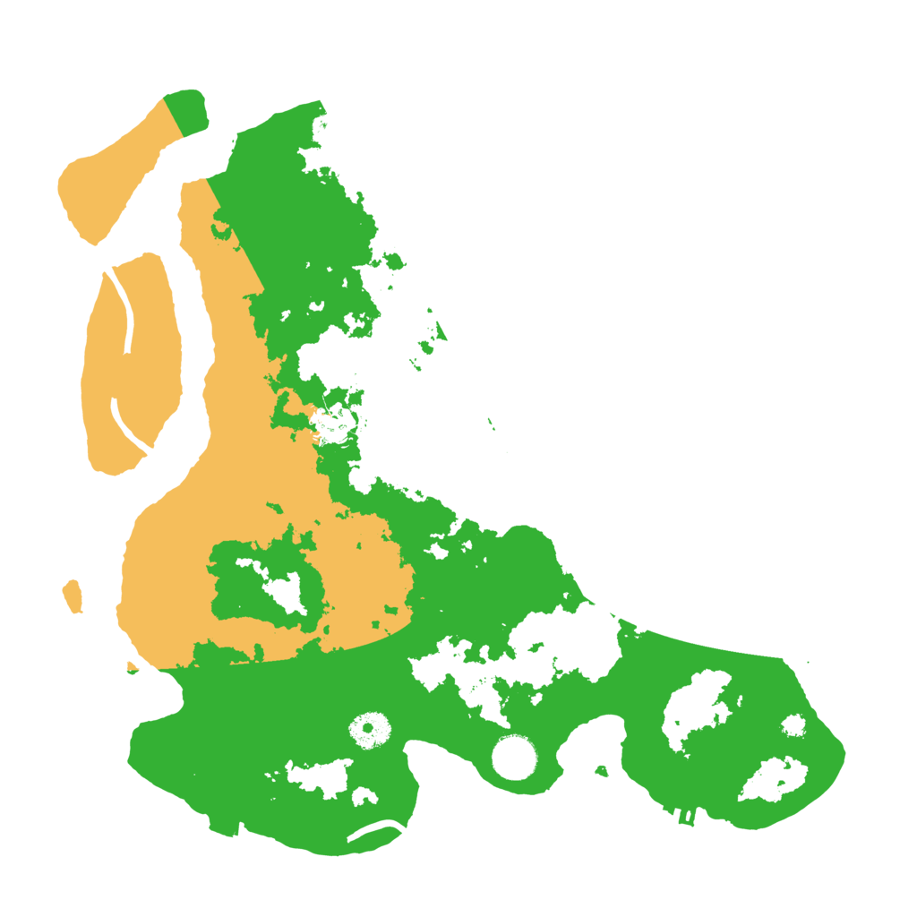 Biome Rust Map: Procedural Map, Size: 3600, Seed: 11609