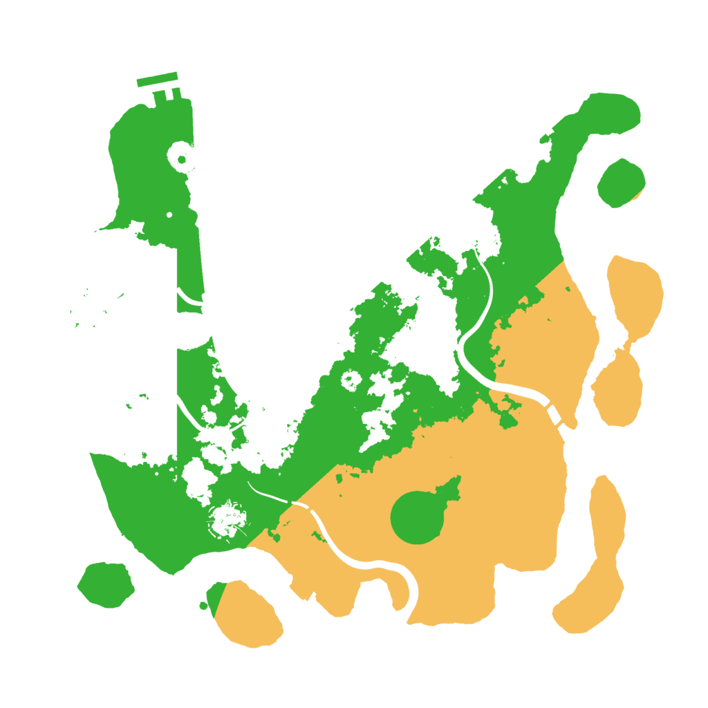 Biome Rust Map: Procedural Map, Size: 3500, Seed: 386767582